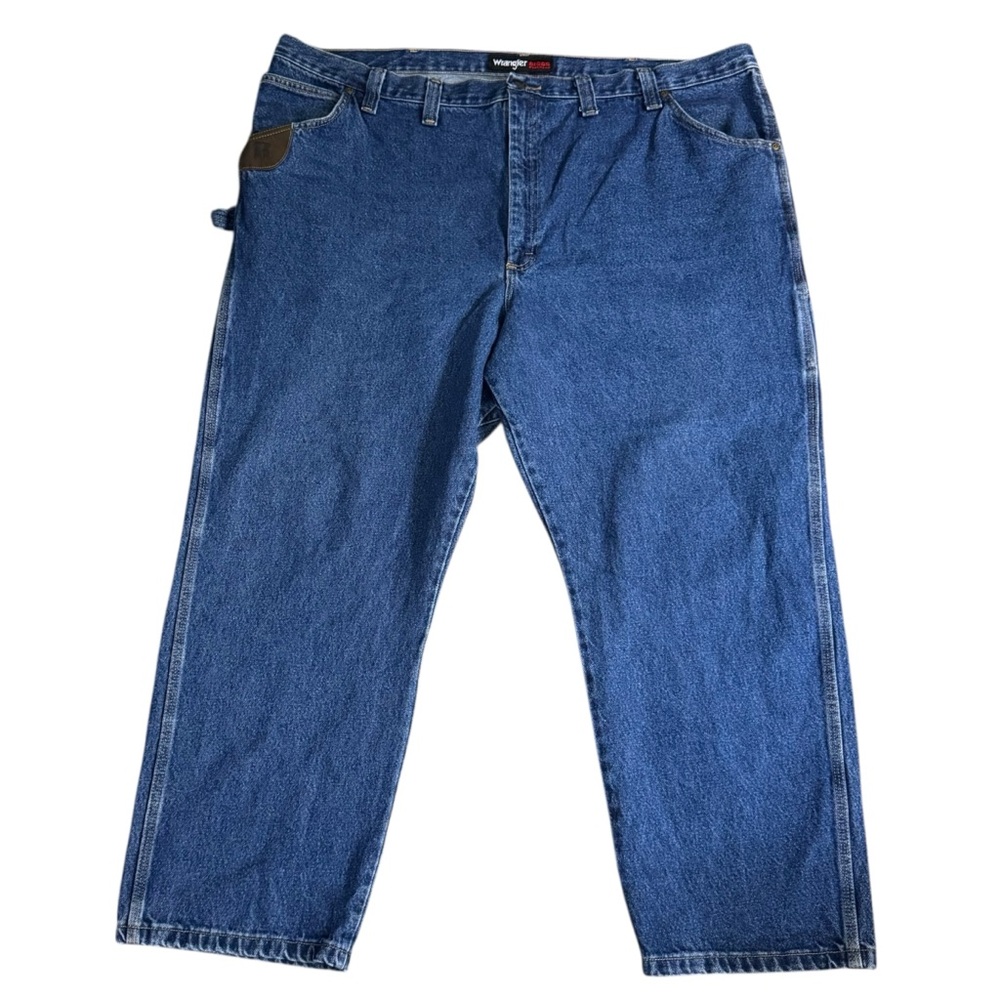 50X30 Wrangler RIGGS WORKWEAR Relaxed Fit Denim Jeans Rugged Durable Carpenter